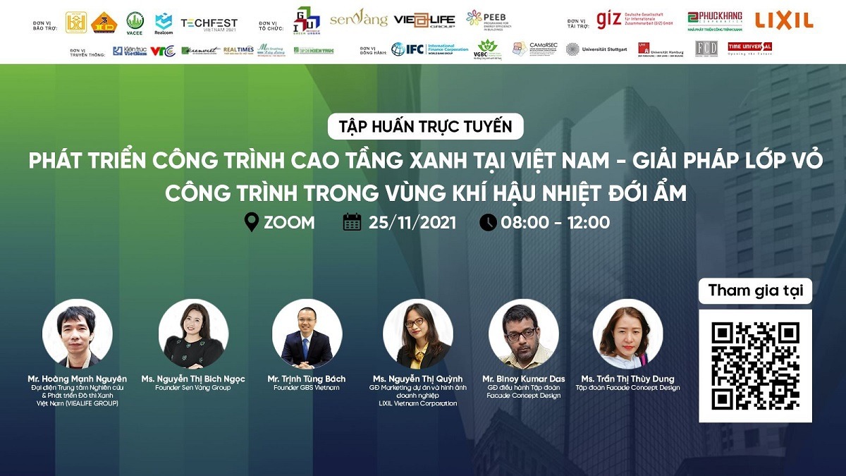 Tuần lễ Công trình Xanh Việt Nam 2021 sẽ diễn ra theo hình thức trực tuyến