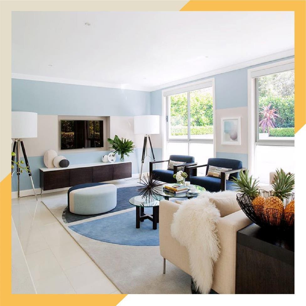 May be an image of furniture, living room and text